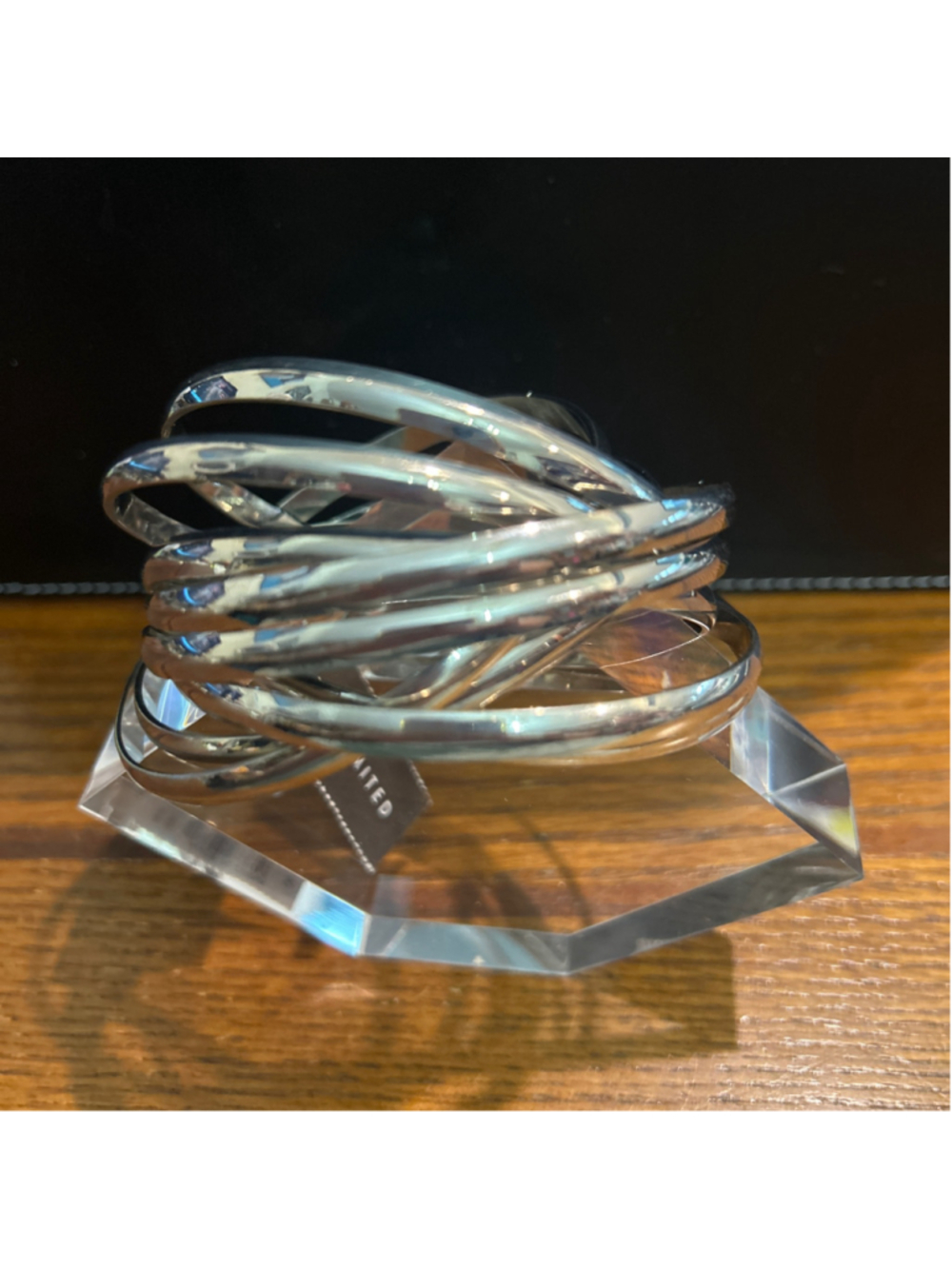 Women's The Limited Silver Tone Multi-Strand Bangle Bracelet